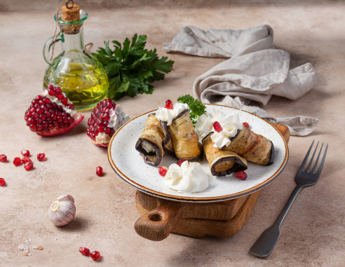 Баклажаны фаршированные сыром...