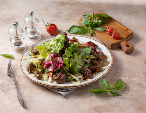 Салат с куриной печенью 220 г